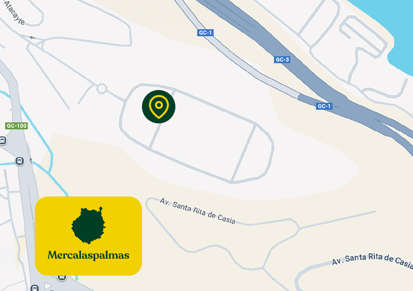 Mapa de localización de Mercalaspalmas